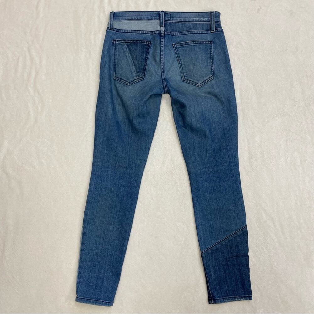 Current/Elliott The Stiletto Jean in Patchwork Size 25 - Picture 10 of 10